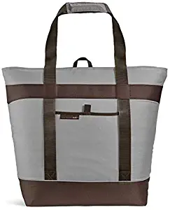 Rachael Ray 5061RR2578 H Jumbo ChillOut Thermal Tote Bag for Grocery Shopping, Transport Cold or Hot Food, Extra-Large Capacity, Insulated, Reusable, Sea Salt, 22.5" X 8" X 17.5"