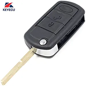 Keyecu Replacement Flip Remote Car Key Fob 315MHz PCF7941 for LR3 Range Rover Sport 2005-2011 FCC ID:NT8-15K6014CFFTXA