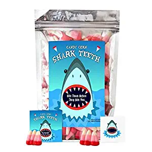 Shark Teeth Candy Corn Fun Unique Halloweeen Birthday Candy for Girl, Boy & Teens Gift