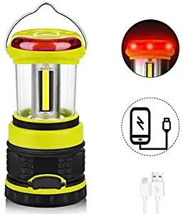 LED Camping Lantern,Rechargeable Ultra Bright 1200LM, 4 Light Modes, Waterproof Emergency Lantern for Hurricane, Survival Kit, Power Outage, Hiking, USB Cable Included