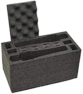 MY CASE BUILDER Foam Insert – Handgun, Ammunition Mag Storage for .50 Caliber Ammo Cans - Pre-Cut Military Grade Polyethylene Foam Liner (Ammo Can Not Included)