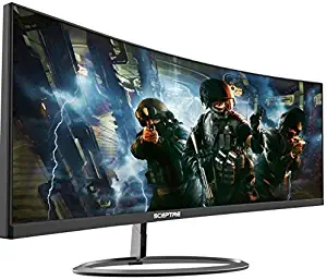 Sceptre C305W-2560UN 30-inch 21:9 Super Curved Ultrawide Creative Monitor 2560x1080p Ultra Slim HDMI DisplayPort up to 85Hz 1ms MPRT FPS-RTS Build-in Speakers, Machine Black 2020