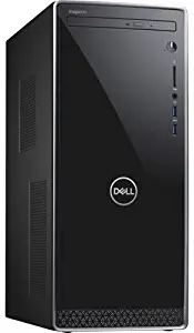 Dell SBR16 Inspiron 3670 Desktop Computer with Intel Core I5-8400 2.8 Ghz, 12GB DDR4 SDRAM, 1TB HDD, Black with Silver Trim, Black