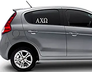 Alpha Chi Omega Decal - Car, Truck Laptop (3 Pack) (White)