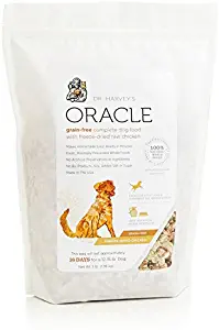 Dr. Harvey's Oracle Grain Free Complete Dog Food with Freeze Dried Raw Chicken for Dogs, 100% Natural Whole Foods