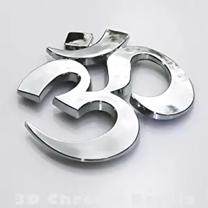 Car Chrome Decals Aum Om car auto Bike 3D Chrome Emblem Decal Yoga Symbo CNPL-AUMl