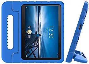 Golden Sheeps Kid Friendly Case Compatible for Lenovo Tab M10 (TB-X605F) 10.1 Inch, Lenovo Tab P10 10.1" inch (TB-X705F /TB-X705L) Shockproof Ultra Light Weight Convertible Handle Stand Cover (Blue)