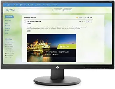 Newest HP 23.8" Business FHD (1920x1080) LED Backlight Monitor with 2 Integrated Speakers, Tilt and Full Direct Mount - HDMI/ VGA/ DVI Connectivity