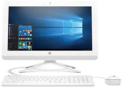 2018 HP All-in-One 19.5" HD+ Display High Performance Desktop PC, Intel Celeron J3060 Processor 4GB Memory 500GB Hard Drive DVD Drive Wired Keyboard + Mouse Windows 10 Home - Snow White