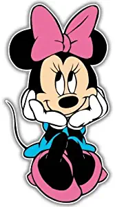 Minnie Mouse Cute Kids Vynil Car Sticker Decal - Select Size