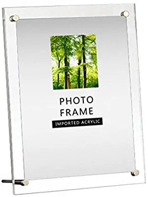 Modern Acrylic Photo Frame - Desktop/Free Standing (8x10)