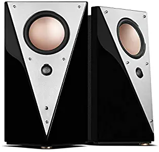 Swan Speakers - T200C - Luxurious 2.0 Powered Bookshelf Speakers - HiFi Speakers - WiFi & Bluetooth - Studio Monitors - Full Metal Front Plate - Long-Throw 5.25'' Mid-Woofer - 70W RMS