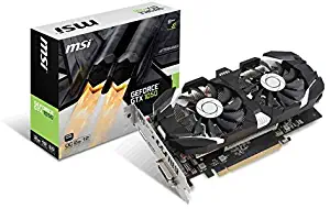 MSI GTX 1050 2G OC Video Card 2GB GDDR5 128Bit PCI Express HDMI44; DL-DVI-D44; DisplayPort Retail