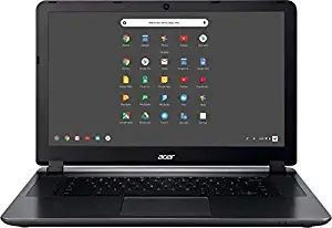 Acer 15.6in HD High Performance Student Chromebook-Intel Dual-Core Celeron N3060 Processor, 4GB RAM, 16GB SSD, Intel HD Graphics, HDMI, WiFi, Bluetooth, Chrome OS-(Renewed) (4GB)