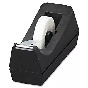 Sparco Tape Dispenser, Desktop, Holds 1/2-Inch-3/4 x 36 Yards, 1-Inch Core, BL (SPR64007)