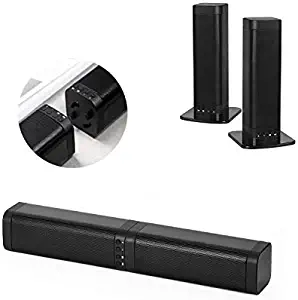 USB Powered Computer Speakers, Bluetooth 3.5mm Aux-in Wired and Wireless Mini Sound Bar, Portable Stereo Computer Sound Bar for PC/Cellphone/Tablets/Desktop