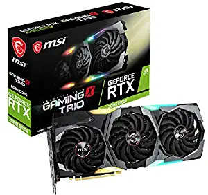 MSI Gaming GeForce RTX 2080 Super 8GB GDRR6 256-Bit HDMI/DP Nvlink Tri-Frozr Turing Architecture Overclocked Graphics Card (RTX 2080 Super Gaming X Trio)