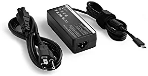 65W USB C Laptop Charger for Lenovo ThinkPad X1 Carbon 2017 2018 Yoga 730 C930 920 720 ThinkPad E480 E580 T570 T580 T480 T480S L380 L480 L580 L X280 ADLX65YDC2A ADLX65YCC3A SA10M13950 01FR026 Power