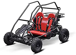 Coleman Powersports Off Road Go Kart | Gas Powered, 196cc/6.5hp, Red | KT196 model