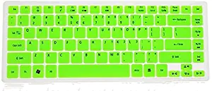 Leze Ultra Thin Keyboard Protector Skin Cover for for Acer Aspire 4736Z 4736G 4738ZG 4738G 4739Z 4733Z 4743G 4745G 4749G 4750G 4752G 4535 4535G 4540G 4551G 4625G 4250 4253 Semi Green