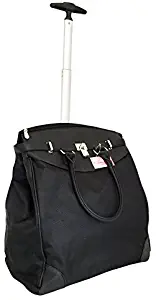 Trendy Flyer 19" Computer/Laptop Rolling Bag 2 Wheel Case (Black)