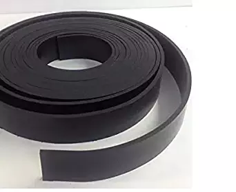 Rubber Sheet Warehouse .125" (1/8") Thick x 4" Wide x 10' Feet -Neoprene Rubber Strip Commercial Grade 65A, Smooth Finish, Solid Rubber, Perfect for Weather Stripping, Gasket, Costume & DIY Projects