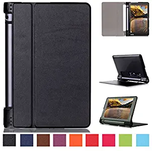 Smart Cover for Lenovo Yoga Tab 3 10 YT3-X50F 10.1 Inch Sleeve Case Slim Flip (Black) New
