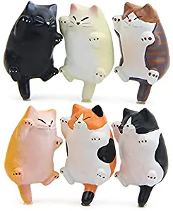Cat Fridge Magnets for School Classroom Office Funny Kitty Kitchen Decor Refrigerator Magnets Ornament Perfect Whiteboard Map Notes Calendar Magnets 6 Pack