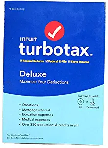 TurboTax 2019, Deluxe Federal + State Efile, for PC/Mac