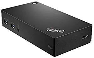 Lenovo ThinkPad USB 3.0 Pro Dock (40A70045US) 45W AC Adapter With 2 Pin Power Cord Included, Item Does Not Charge The Laptop Or Tablet When Attached