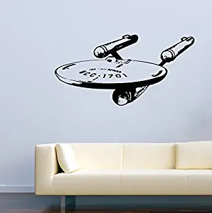 Movie Film Wall Decals Star Trek Star Trek Enterprise Ship Stickers Vinyl Murals Decors MK1904