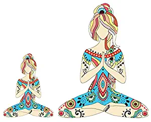 Yoga Girl 5"(inch) waterproof sticker for car or laptop. Empower the Goddess within yourself with this beautiful vibrantly colored decal that can be displayed on endless items.