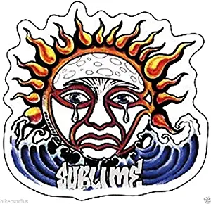 Sublime - Weeping Sun Bumper Sticker Laptop Sticker Hard HAT Sticker