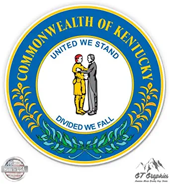 Kentucky State Seal - Vinyl Sticker Waterproof Decal