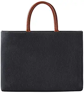 Todayday Light and Beautiful ST05 Universal Zipper Laptop Handbag for 13-15 inch Laptops(Black)，Large Enough Capacity, Reasonable Storage, can accommodate Magazines, laptops and Other Items to mee