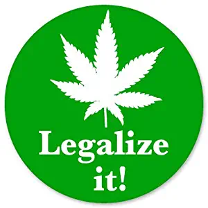 AK Wall Art Legalize It! Legal Marijuana Weed Vinyl Sticker - Car Window Bumper Laptop - Select Size