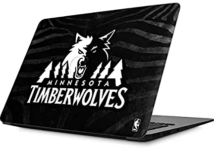 Skinit Decal Laptop Skin for MacBook Air 13.3 (2010-2017) - Officially Licensed NBA Minnesota Timberwolves Black Animal Print Design