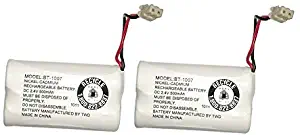 Uniden BBTY0651101 model BT1007 Nickel-Cadmium Rechargeable Cordless Phone Battery, DC 2.4V 500mAh (Pack of 2)