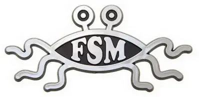 Ring Of Fire Flying Spaghetti Monster Car Emblem