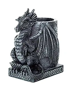 PTC 4.5 Inch Medieval Dragon Statue Figurine Desk Top Utility Holder
