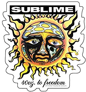 C&D Visionary Licenses Products Sublime Sun Sticker, 40-Ounce