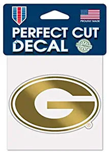 Laser Creations NCAA University of Georgia Bulldogs 4 x 4 inch Gold Metallic Perfect Cut Decal