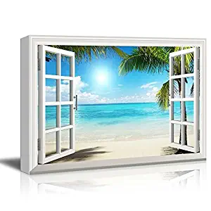 wall26 - Beautiful Tropical Beach Gallery - Canvas Art Wall Decor - 24" x 36"