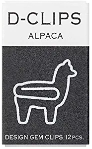 Midori Paper Clip, D-Clips Mini Box, Alpaca, 12 Pieces (43355006)