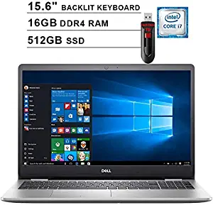 2020 Latest Business Laptop Dell Inspiron 15 5000 559315.6" Full HD 1080p Touch Screen 10th Gen Intel Core i7-1065G7 16GB RAM | 512G SSD | Intel UHD Graphics Backlit KB Win10 Pro with TD 32g USB DRIVE