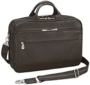 GTM Men's Gun Tote'n Mamas Concealed Carry Leather Briefcase, Dark Brown, Medium