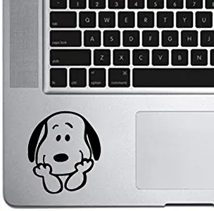 Snoopy Cute Dog Silhouette Decal for Trackpad Laptop MacBook