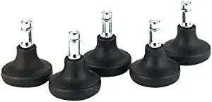 Master Caster 70178 Low Profile Bell Glides, 100 lbs./Glide, B Stem, 5/Set