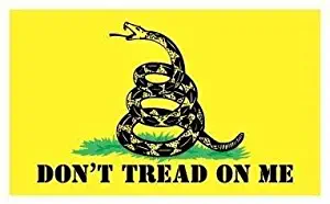 JMM Industries Gadsden Flag Vinyl Decal Sticker Don't Tread on Me Car Window Bumper 5-Inches by 3-Inches Premium Quality UV Resistant Laminate PDS011
