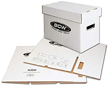 (5) BCW Brand SHORT Comic Storage Box - Holds 150 - 175 Comic Books - CXBCSHORT